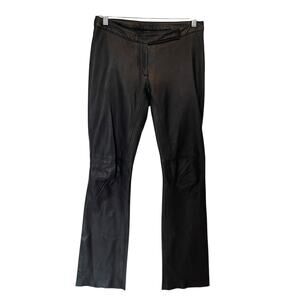 Black Leather Women's Pants